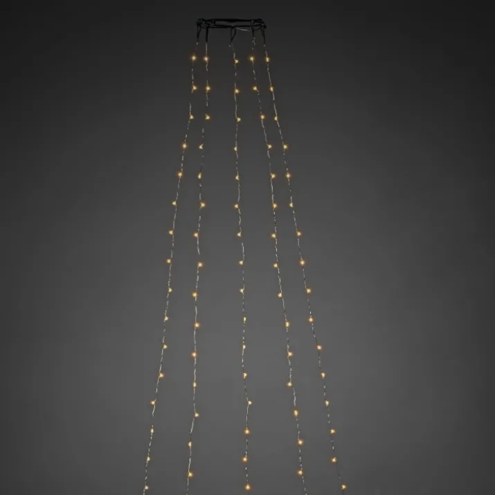 Konstsmide juletræskæde, 300 ravfarvede lys, 3 meter