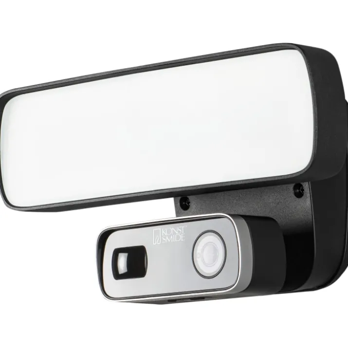 Konstsmide Smartlight udendørs væglampe med kamera, 18W