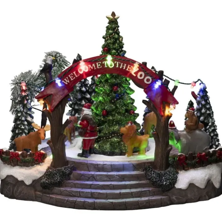 Konstsmide zoologisk have julelandskab