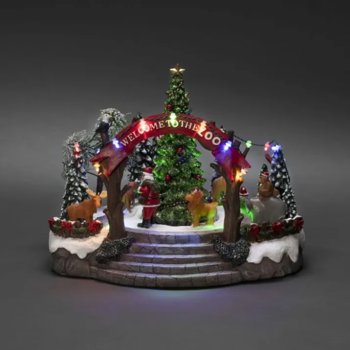 Konstsmide zoologisk have julelandskab