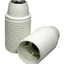 Kronefatning E14, hvid