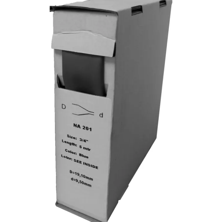 Krympeflex med lim, Ø4,8/1,6 mm, sort - 4 meter