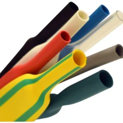 Krympeflex uden lim, Ø4,8/2,4 mm, gul/grøn - 8 meter