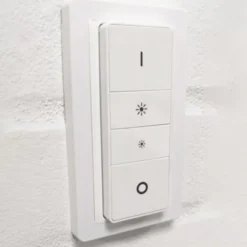 LAB3D indsats til Philips Hue V1 dimmer med LK Design ramme Base 63, hvid