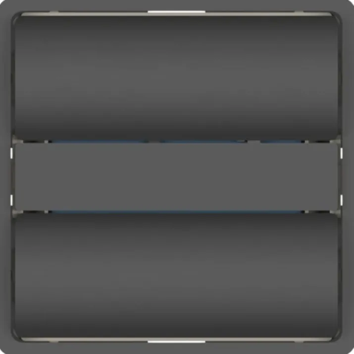 LAB3D Zigbee lysdæmper, tænd/sluk, blank, koksgrå