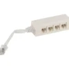 Lan-Com telesplitter for 4xRJ45 stik