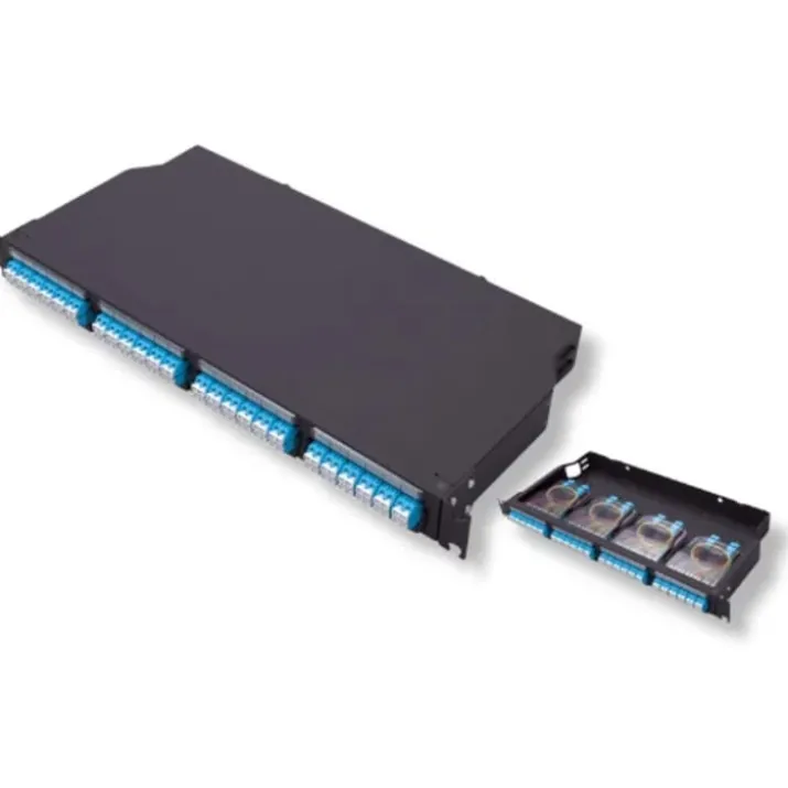 Lan-Optic 19" patchboks, HE 4 kassetter