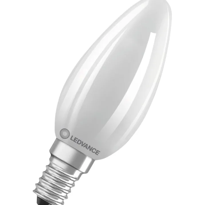Ledvance E14 kertepære, 2700K, 2,2W