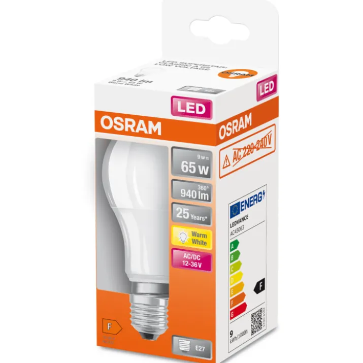 Ledvance E27 standardpære, 2700K, 9W