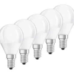 Ledvance Parathom E14 kronepære, 2700K, 5W, 5-pak