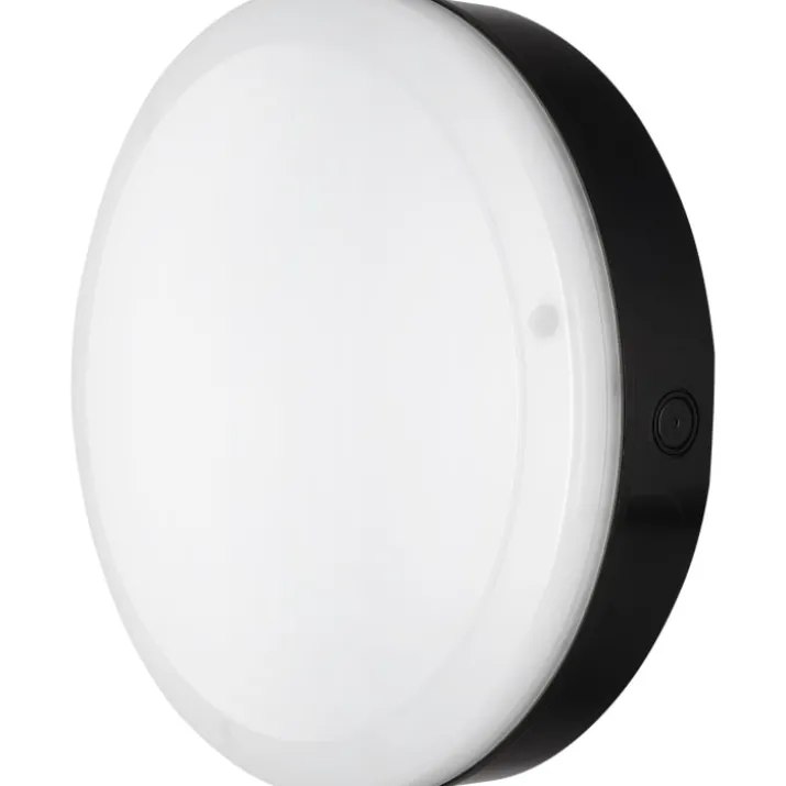 Ledvance Surface Bulkhead udendørs væglampe, sort, 4000K, Ø25 cm