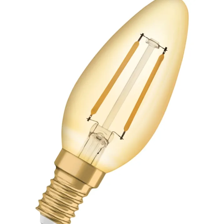 Ledvance Vintage 1906 E14 kertepære, 2400K, 1,5W
