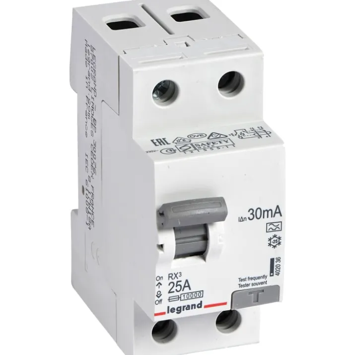 Legrand RX3 HPFI relæ 2P 30 mA, 25 A