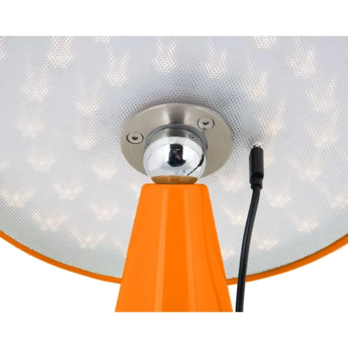 Leitmotiv Phoebe genopladelig bordlampe, orange