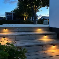 Light By Juhl Saga trappespots til indbygning, sølv, 10-pak