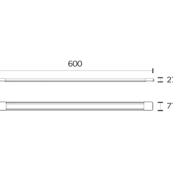 4lite Advantage lysarmatur, 16W, 60 cm