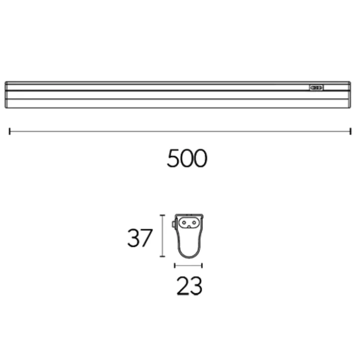 4lite Coda underskabsbelysning, 50 cm