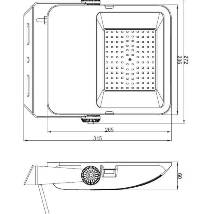 4lite Floodlight projektør, 4000K, 100W