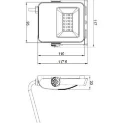 4lite Floodlight projektør, 4000K, 20W