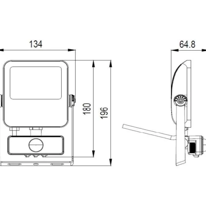 4lite Floodlight projektør med sensor, 4000K, 30W