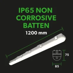 4lite Valde lysarmatur med sensor, 22-40W, 120 cm