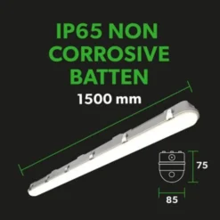 4lite Valde lysarmatur, 33-60W, 150 cm