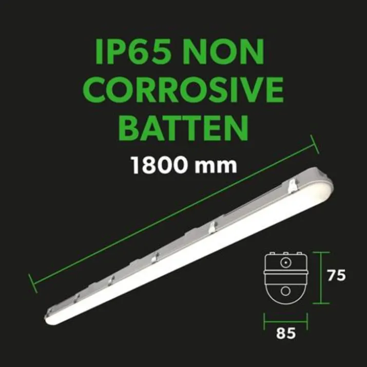 4lite Valde lysarmatur, 46-70W, 180 cm