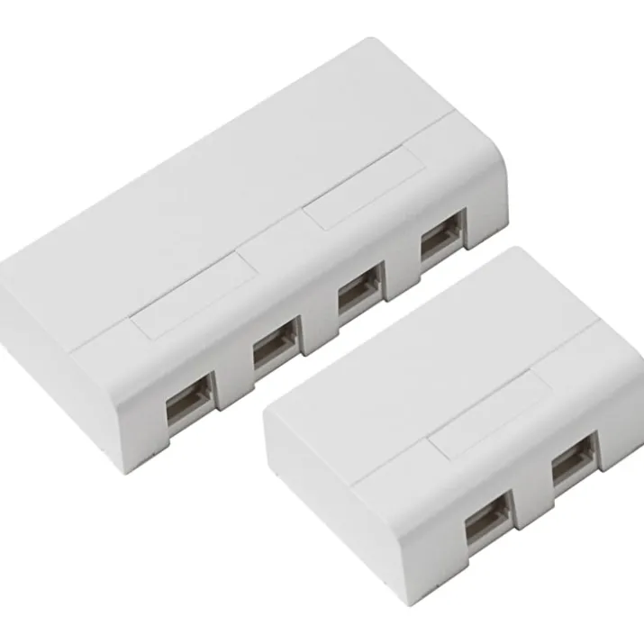 LK Actassi montageboks, 2xRJ45