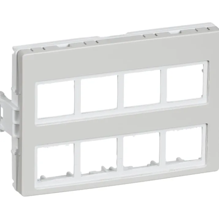 LK Clicline udtag 8x RJ45, lysegrå