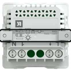 LK Fuga afbryder med timer, 1 modul, hvid