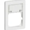 LK Fuga Baseline 63 ramme med tekstmodul, 1,5 modul, hvid