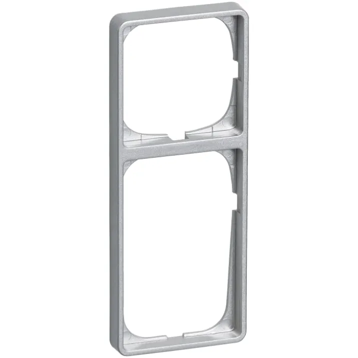 LK Fuga Baseline 50 ramme, 2,5 modul, metallic