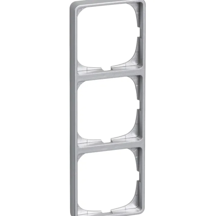 LK Fuga Baseline 50 ramme, 3 modul, metallic