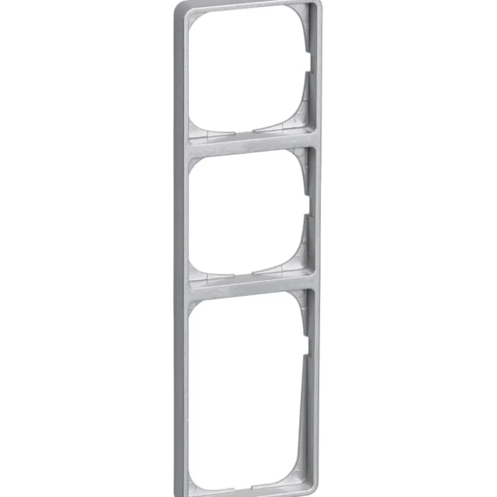 LK Fuga Baseline 50 ramme, 3,5 modul, metallic