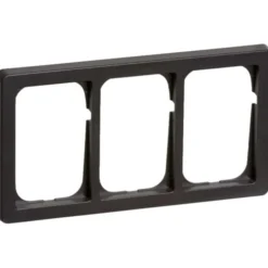 LK Fuga Baseline 63 ramme, 3x1,5 modul, vandret, koksgrå