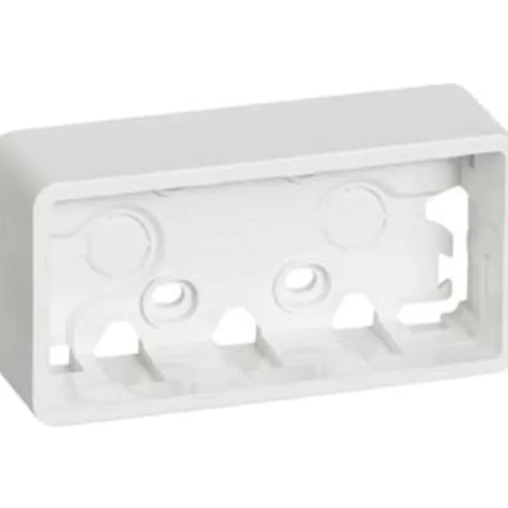 LK Fuga Baseline 50 underlag, 2 modul, vandret, hvid