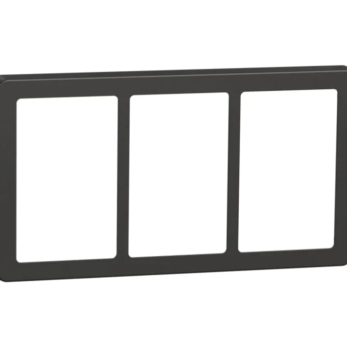 LK Fuga Base 63 ramme, 3x1,5 modul, koksgrå
