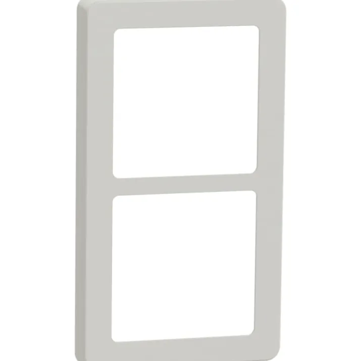LK Fuga Base 63 ramme, 2x1 modul, lysegrå