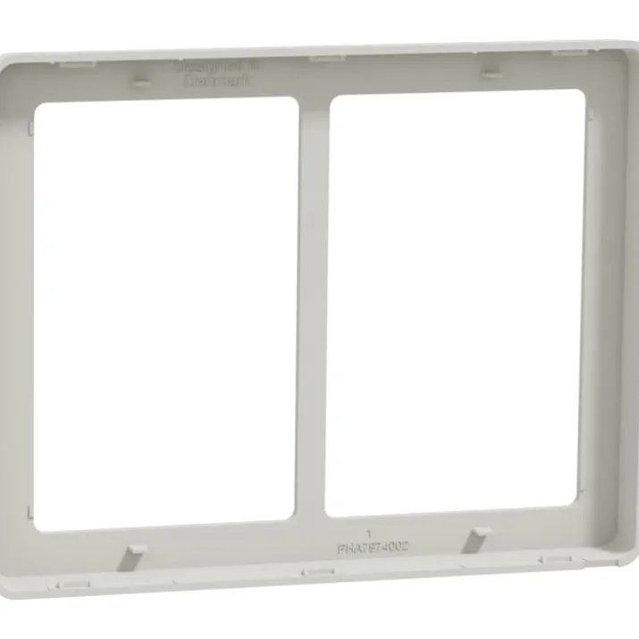LK Fuga Base 63 ramme, 2x1,5 modul, lysegrå