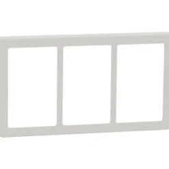 LK Fuga Base 63 ramme, 3x1,5 modul, lysegrå