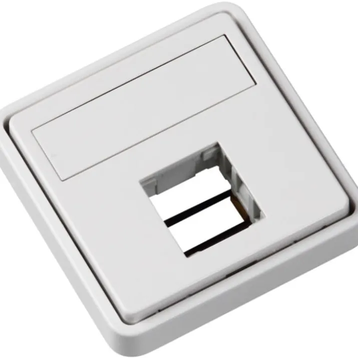 LK Fuga dataudtag uden montageramme, 1 modul, hvid