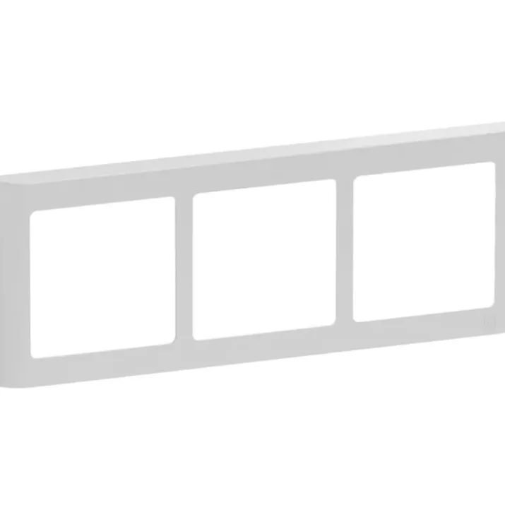 LK Fuga Design ramme 63 soft 3x1 modul vandret, lysegrå