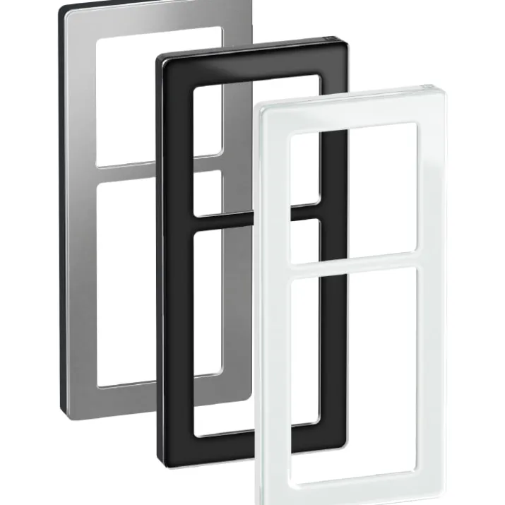 LK Fuga Pure 66 designramme, 2,5 modul, hvid