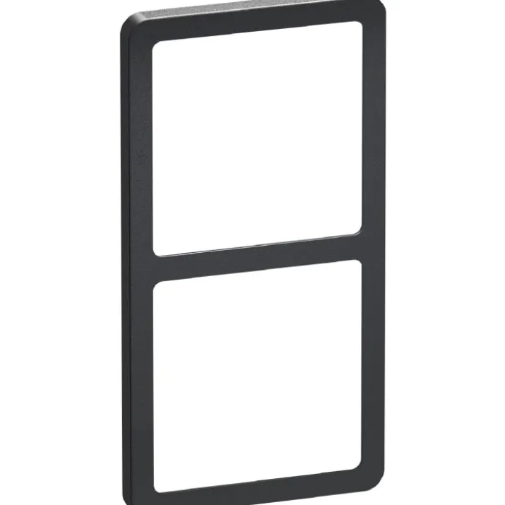 LK Fuga Slim designramme, 2x1 modul, koksgrå