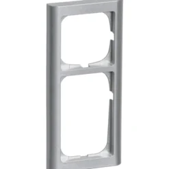 LK Fuga Softline 63 ramme, 2,5 modul, metallic