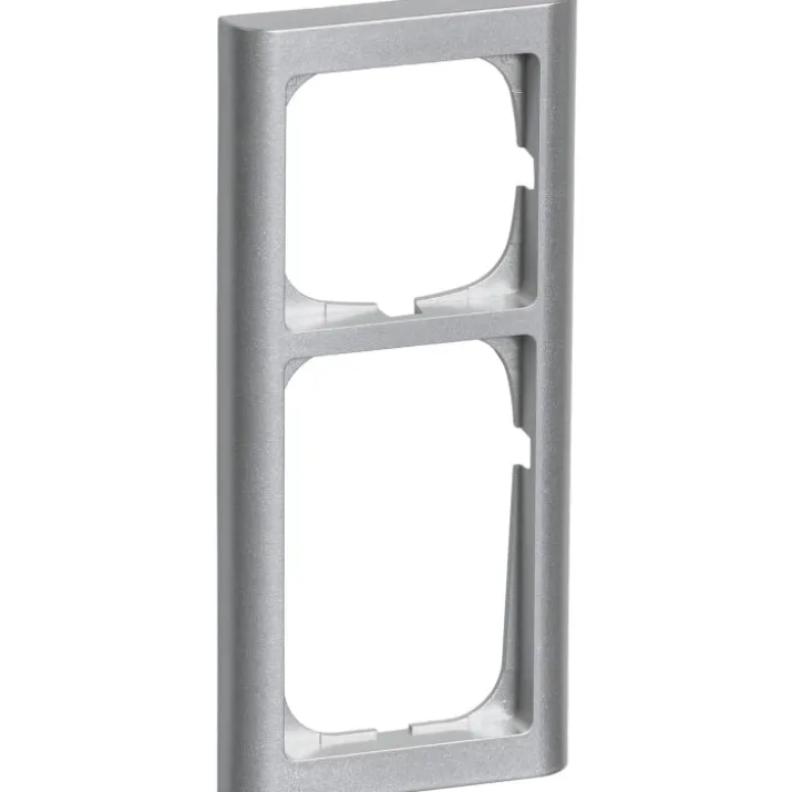 LK Fuga Softline 63 ramme, 2,5 modul, metallic