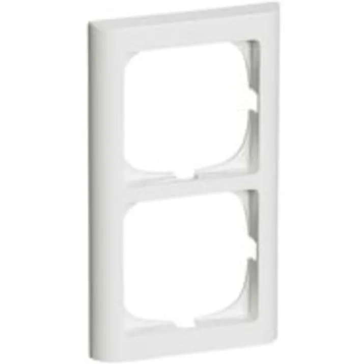 LK Fuga Softline 63 ramme, 2x1 modul, lodret, hvid