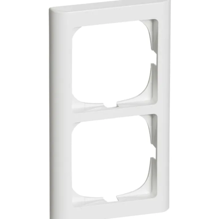 LK Fuga Softline 63 ramme, 2x1 modul, lodret, hvid