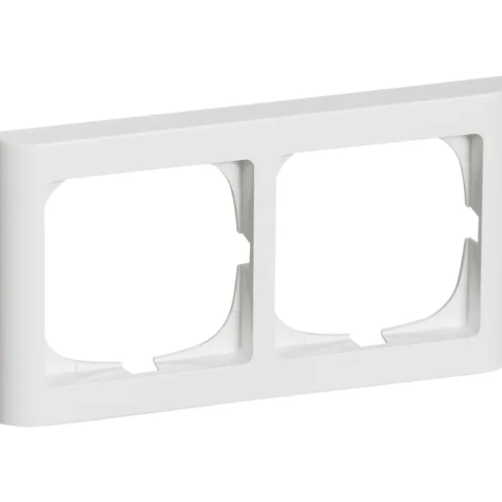 LK Fuga Softline 63 ramme, 2x1 modul, vandret, hvid