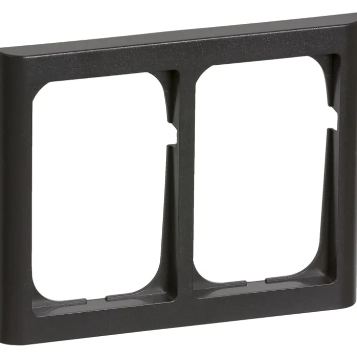 LK Fuga Softline 63 ramme, 2x1,5 modul, vandret, koksgrå